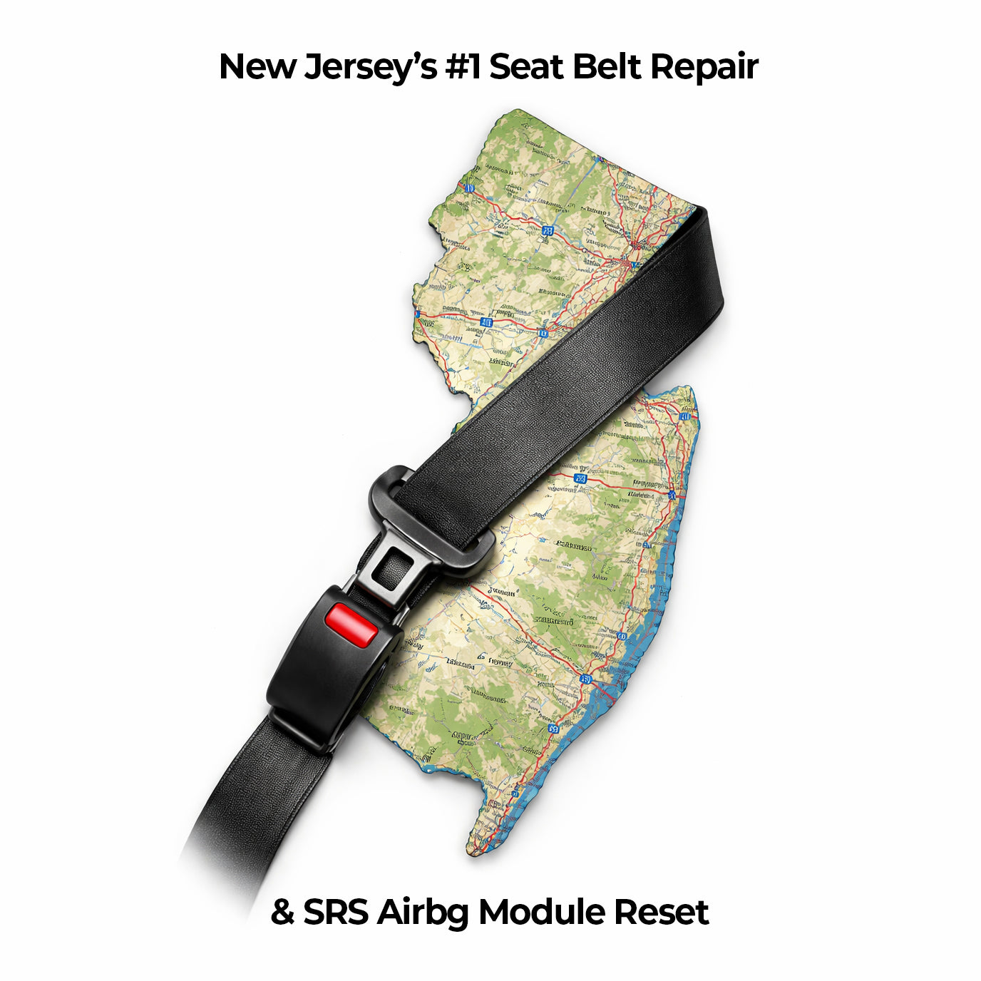 Seat Belt Repair in New Jersey (NJ): #1 Rated Service for Locked, Deployed, or Damaged Seat Belts After an Accident