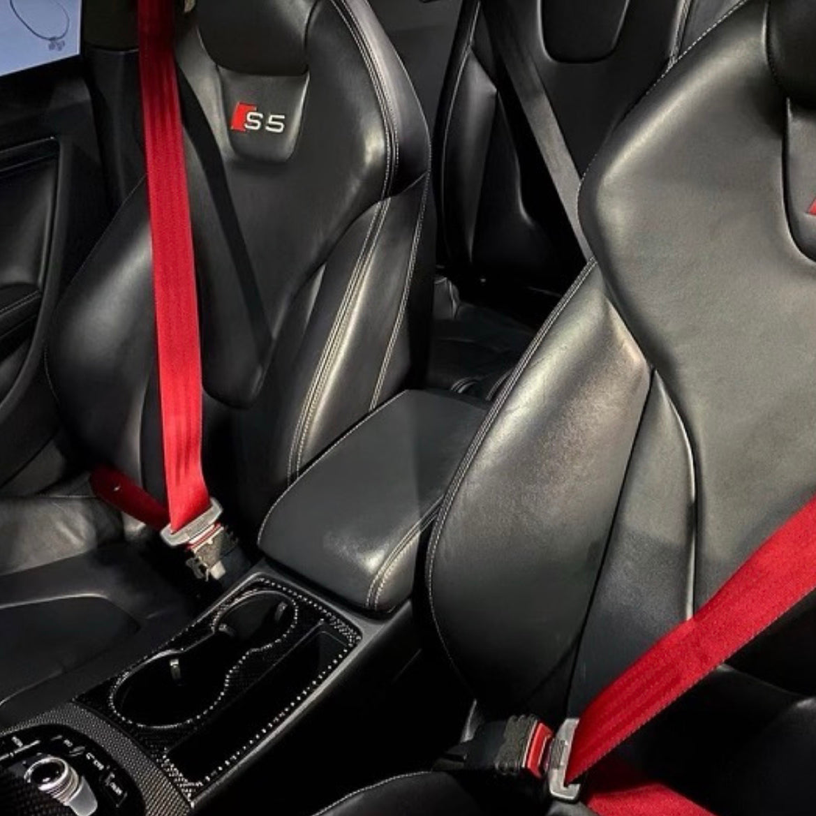 Ferrari Red Seat Belt Webbing Upgrade Replacement
